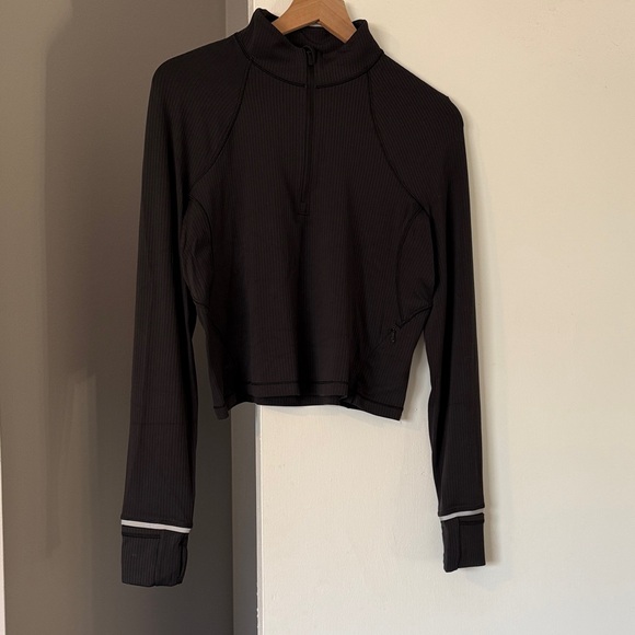 Lululemon Rulu Cropped Ribbed Half Zip Pullover - Picture 5 of 10